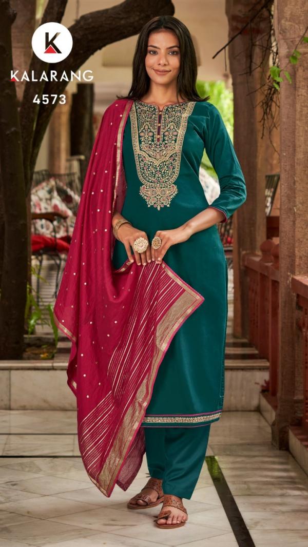 Kalarang Ladli Jam Silk Designer Dress Material Collection